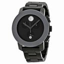 Movado Bold Chronograph Grey Dial Grey Ion-plated Ladies Watch 3600143