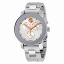 Movado Bold Chronograph Silver Sunray Dial Unisex Watch 3600356
