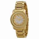 Movado Bold Gold Pave Dial Stainless Steel Ladies Watch 3600255