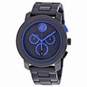 Movado Bold Navy Blue Dial Navy Blue Stainless Steel Band and Case Men's Quartz Watch 3600270