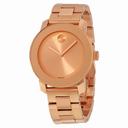 Movado Bold Rose Dial Rose Gold-tone Stainless Steel Unisex Watch 3600342