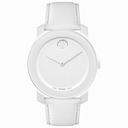 Movado Bold White Dial White Leather Unisex Watch 3600024