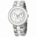 Movado Chronograph White Dial White Ceramic Ladies Watch 0606758