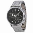 Movado Circa Chronograph Black Dial Stainless Steel Mesh Men's Watch 0606803