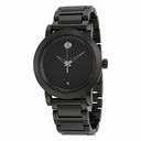 Movado Museum Sport Black Dial Black PVD Stainless Steel Men's Watch 0606615