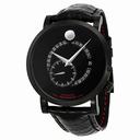 Movado Red Label Automatic Animated Date Small Seconds Black Dial Men's Watch 0606485