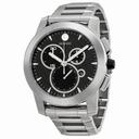 Movado Vizio Carbon Fiber Dial Chronograph Stainless Steel Men's Watch 0606083