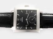 Omega Classic Manual Winding 2621-2 Black Dial Rectangle Watch