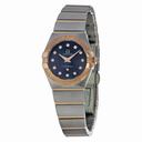 Omega Constellation Blue Diamond Dial Stainless Steel Ladies Watch 12320246053001