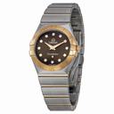Omega Constellation Brown Dial Stainless Steel and Rose Gold Ladies Watch 123.20.27.60.63.001