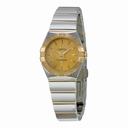 Omega Constellation Champagne Dial Yellow Gold and Stainless Steel Ladies Watch 12320246008002