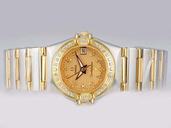 Omega Constellation Chronometer 1107.15.00 24mm Womens 18K Gold Case Watch