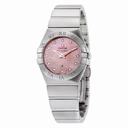Omega Constellation Light Coral Mother Of Pearl Quartz Ladies Watch 123.10.27.60.57.002