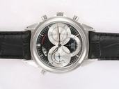 Omega De Ville Co-Axial Chronometer 4847.50.31 Black Ostrich Leather Strap 40mm White Dial Watch
