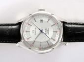 Omega De Ville Hour Vision 431.33.41.21.02.001 Black Ostrich Leather Strap 41mm Midsize Watch