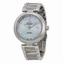 Omega De Ville Ladymatic Blue Mother of Pearl Diamond Dial Automatic Ladies Watch 42530342057002