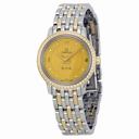 Omega De Ville Prestige Champagne Diamond Dial Steel and Yellow Gold Ladies Watch 42425246058001