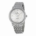 Omega De Ville Prestige Silver Diamond Dial Stainless Steel Ladies Watch 42410336052001