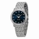 Omega DeVille Prestige Blue Diamond Dial Stainless Steel Ladies Watch 42410276053001