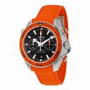 Omega Planet Ocean Chronograph Orange Rubber Strap Men's Watch 23232465101001