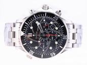 Omega Seamaster 300 M Chrono Diver 2594.52.00 41mm Black Dial Watch