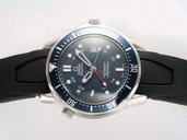 Omega Seamaster 300 M Diver Chronometer 2222.80.00 Round Mens Black Rubber Strap Watch