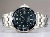Omega Seamaster 300 M Mid Size Chronometer 2222.80.00 Round Automatic Blue Dial Watch