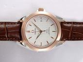 Omega Seamaster Aqua Terra Annual Calendar 231.13.43.22.02.001 Rose Gold Case Round Midsize Watch