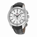 Omega Seamaster Aqua Terra White Dial Black Leather Men's Watch 23113445004001