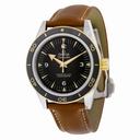 Omega Seamaster Automatic Black Dial Brown Leather Men's Watch 233.22.41.21.01.001