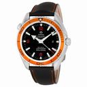 Omega Seamaster Planet Ocean Steel Black and Orange XL Men's Watch 2908.50.82