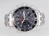 Omega Specialities Olympic Collection Timeless 3557.50.00 Automatic Chronograph Black Dial Watch