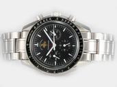 Omega Speedmaster 50th Anniversary 311.30.42.30.01.001 Stainless Steel Bezel Black Dial Watch