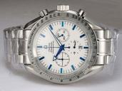 Omega Speedmaster Broad Arrow 321.10.42.50.02.001 White Dial 42mm Quartz Chronograph Watch