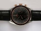 Omega Speedmaster Broad Arrow 3659.50.31 Black Dial Rose Gold Case 38mm Watch