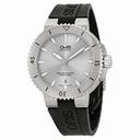 Oris Aquis Date Silver Dial Black Rubber Men's Watch 01 733 7676 4141-07 4 21 34