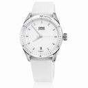 Oris Artix GT Date White Dial White Rubber Ladies Watch 01 733 7671 4156-07 4 18 30FC