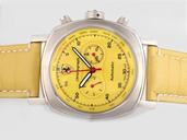 Panerai Ferrari Scuderia FER00008 Stainless Steel Case Yellow Dial 45mm Watch