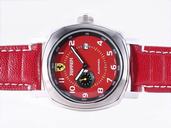 Panerai Ferrari Scuderia FER00009 45mm Red Dial Stainless Steel Case Watch