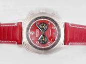 Panerai Ferrari Scuderia FER00011 Red Dial Automatic Stainless Steel Bezel Watch