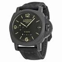 Panerai Luminor 1950 10 Days Black Dial Ceramic Black Leather Men's Watch PAM00335