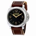 Panerai Luminor 1950 Black Dial Leather Men's Watch PAM00372