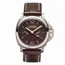 Panerai Luminor 1950 Brown Dial GMT Mechanical Men's Watch PAM00306