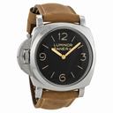 Panerai Luminor 1950 Left-handed 3 Days Acciaio Black Dial Men's Watch PAM00557