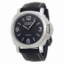 Panerai Luminor Base 8 Days Acciaio Mechanical Black Dial Men's Watch PAM00560