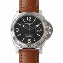 Panerai Luminor GMT Black Striped Dial Brown Leather Automatic Men's Watch PAM00029