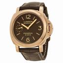 Panerai Luminor Marina Brown Dial 18kt Rose Gold Men's Watch PAM00511