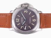 Panerai Luminor PAM 0005 Stainless Steel Case Purple Dial Watch