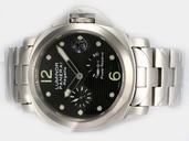 Panerai Luminor PAM 222 Mens Silver Stainless Steel Strap Stainless Steel Bezel Watch
