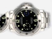 Panerai Luminor PAM00024 Silver Stainless Steel Strap Stainless Steel Bezel Midsize Watch